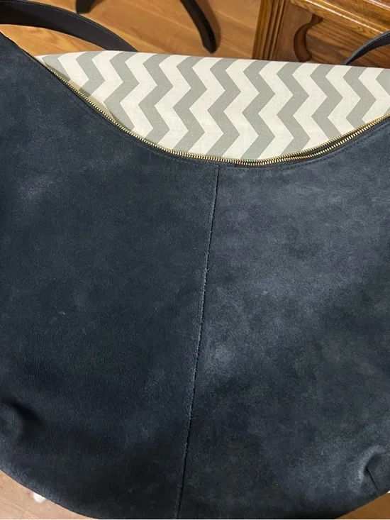 Madewell Essential Curve Shoulder Bag. Navy S - Picture 3 of 16